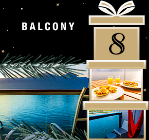 Book a balcony stateroom 